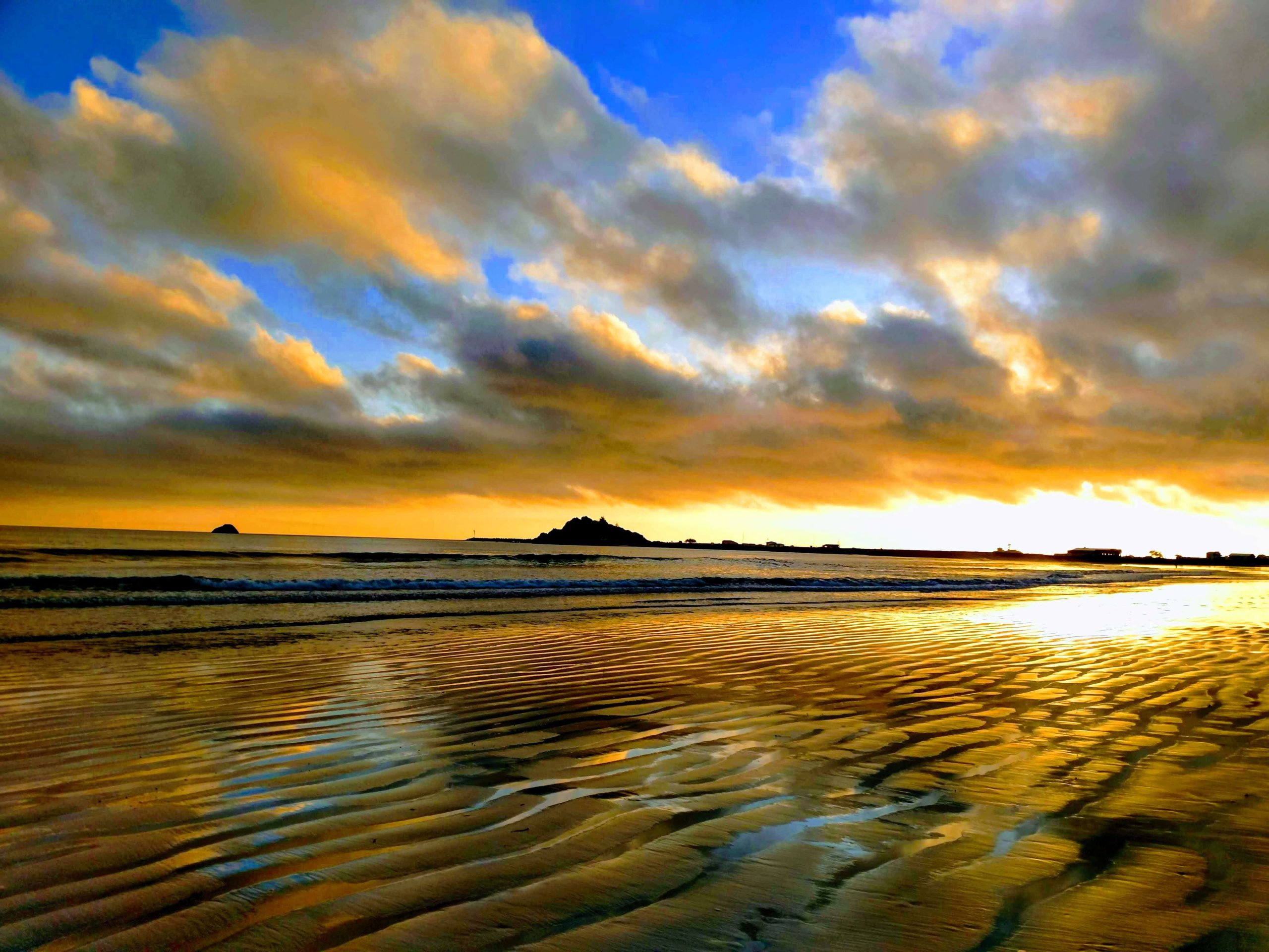 Sunset beach at Crescent City, CA
